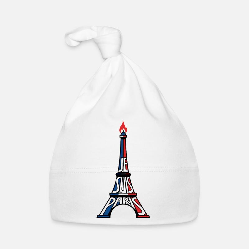 Paris Eiffel Tower Organic Baby Cap