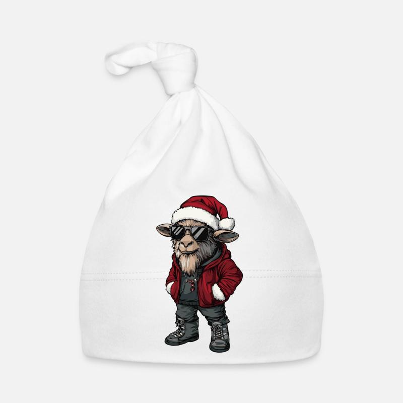 Chèvre de montagne Hiver de Noël Bonnet bio Bébé