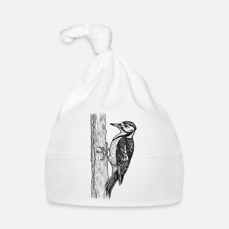 Specht Vogel Baby Bio-Mütze