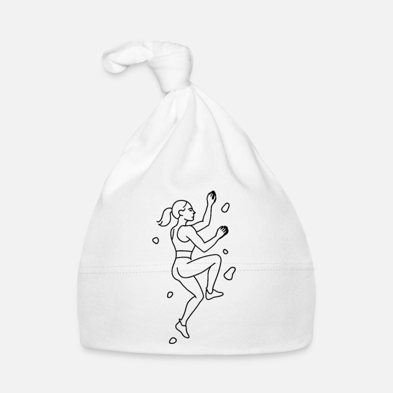 Silhouette du bloc | Grimpeur minimaliste Bonnet bio Bébé