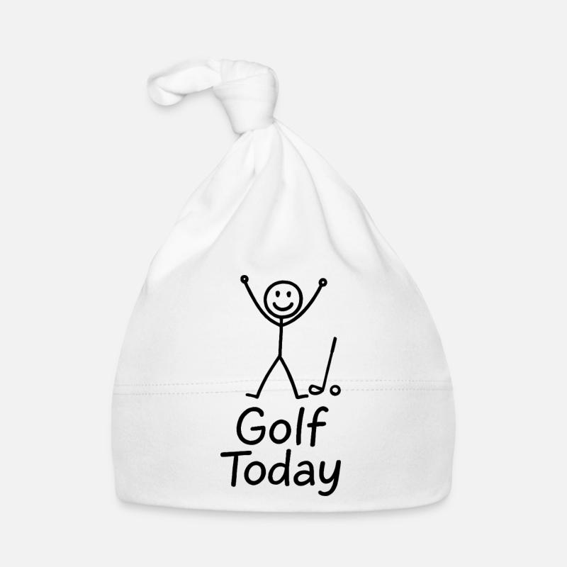 Golf Today Golfer Humor Gift Idea Golfer Organic Baby Cap