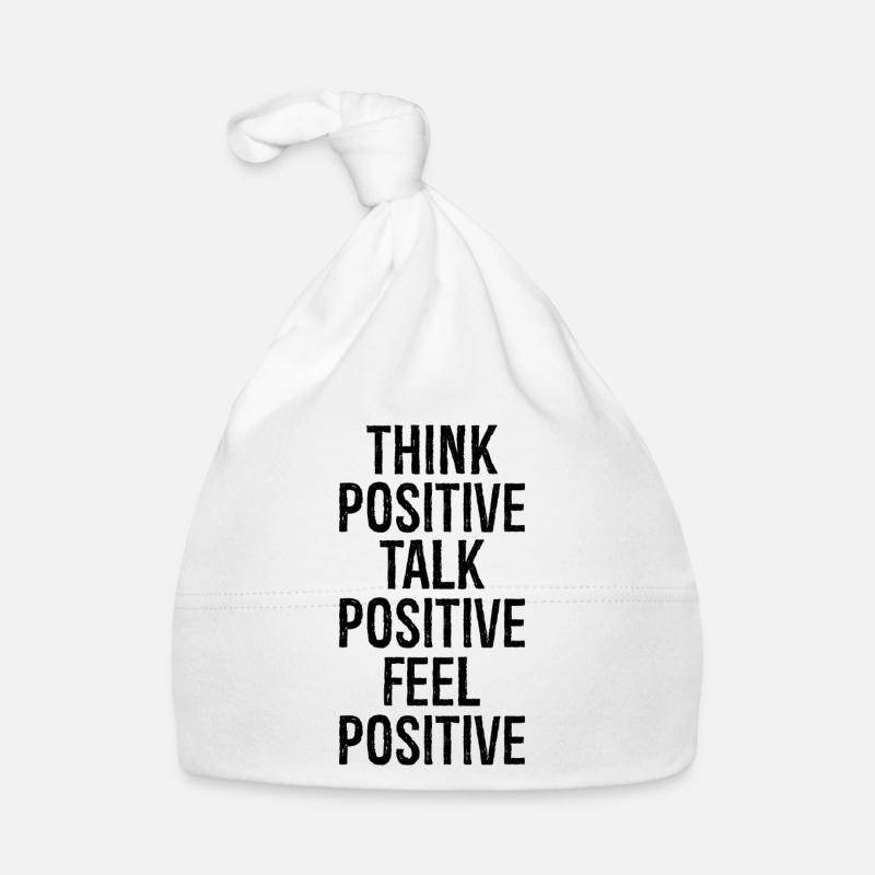 Pensez à un discours positif, un sentiment positif, Bonnet bio Bébé