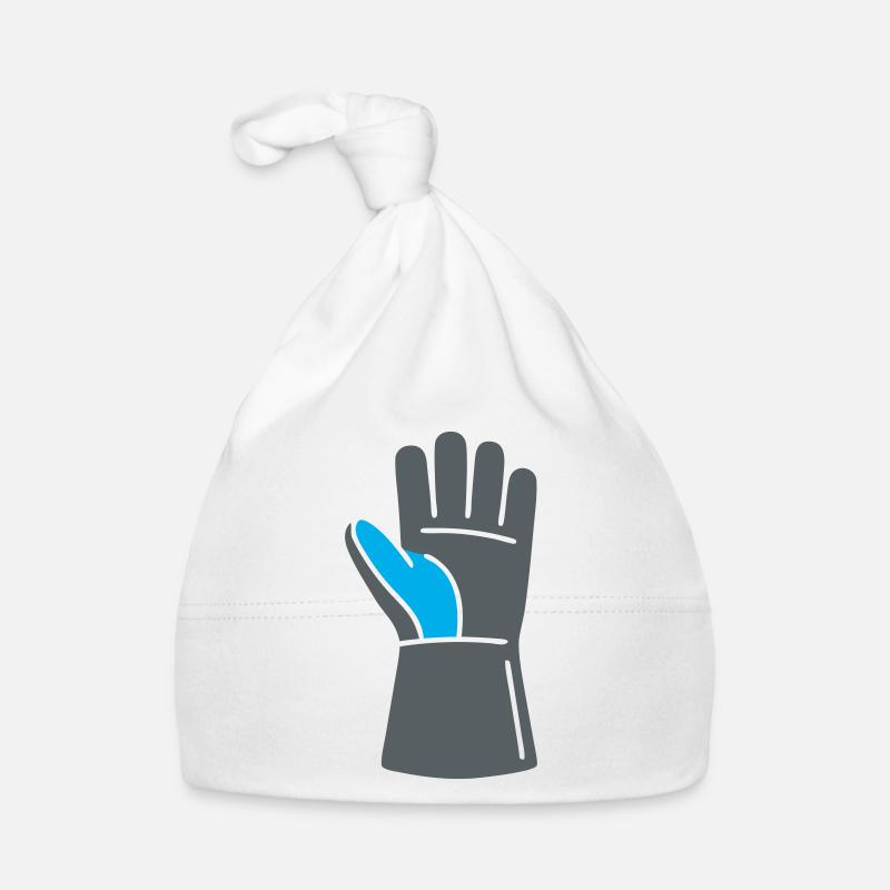 Welder Glove Workshop Logo Organic Baby Cap