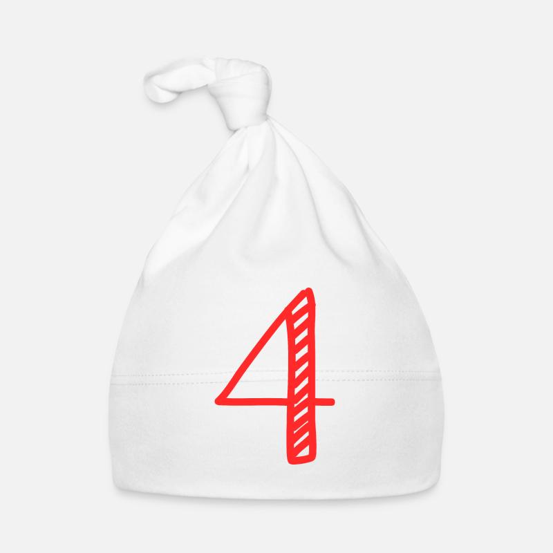 4 ANS. 4e ANNIVERSAIRE. ANNIVERSAIRE 4 ANS . 4 Bonnet bio Bébé