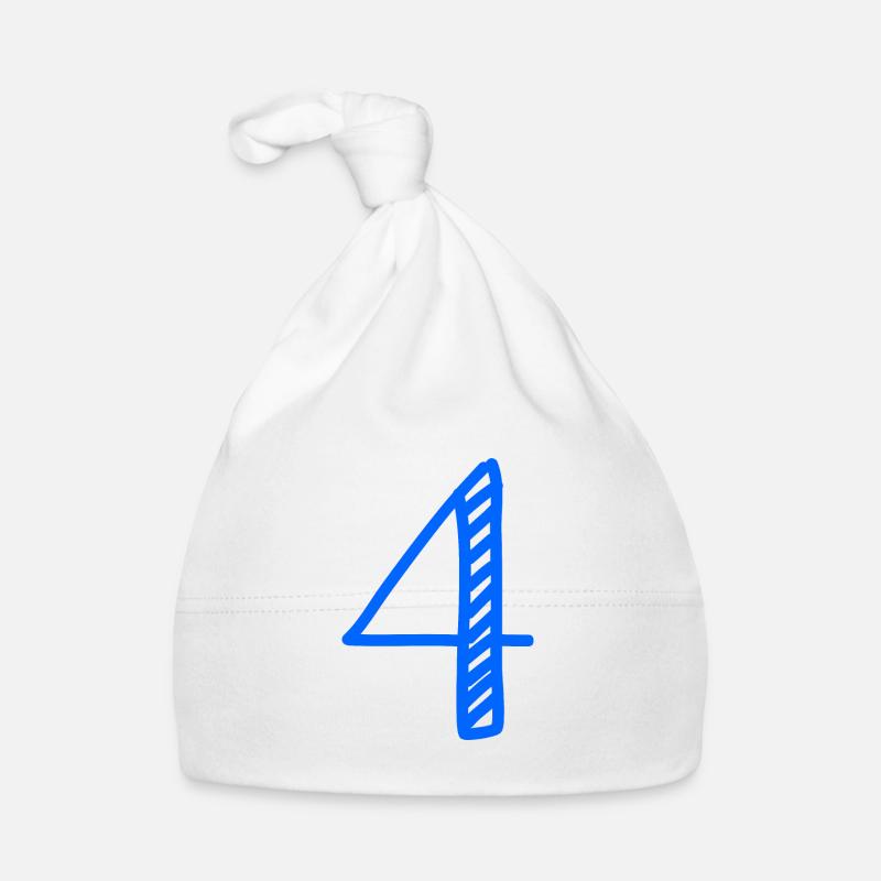 4 ANS. 4e ANNIVERSAIRE. ANNIVERSAIRE 4 ANS. 4 Bonnet bio Bébé