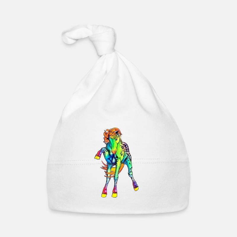 Cheval néon Bonnet bio Bébé