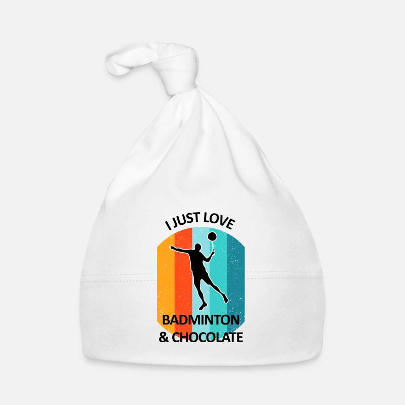 Badminton Badminton Badminton Player Chocolate Organic Baby Cap
