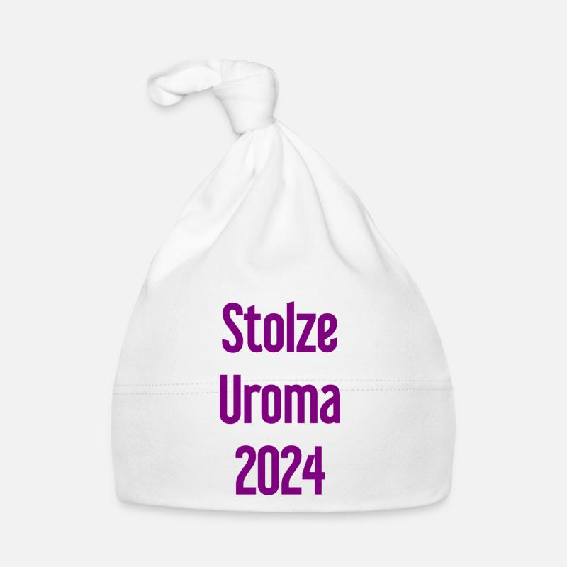 Fière arrière-grand-mère 2024 Bonnet bio Bébé