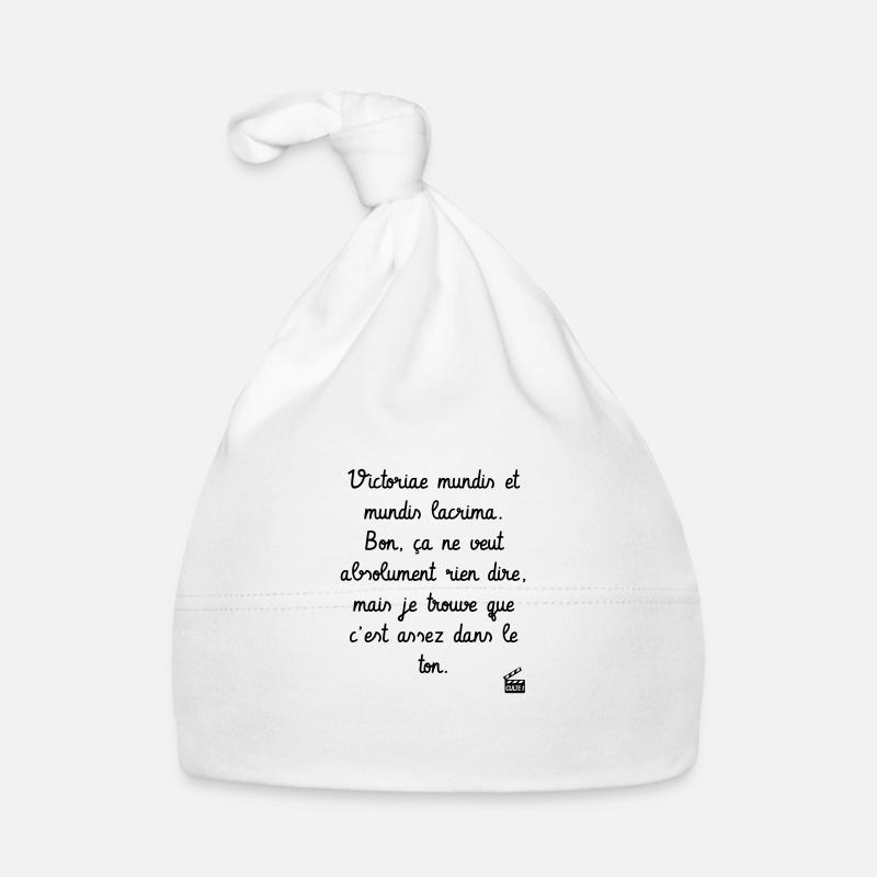 Kaameløtt - Réplique Culte - Citation Drôle - Bonnet bio Bébé - blanc