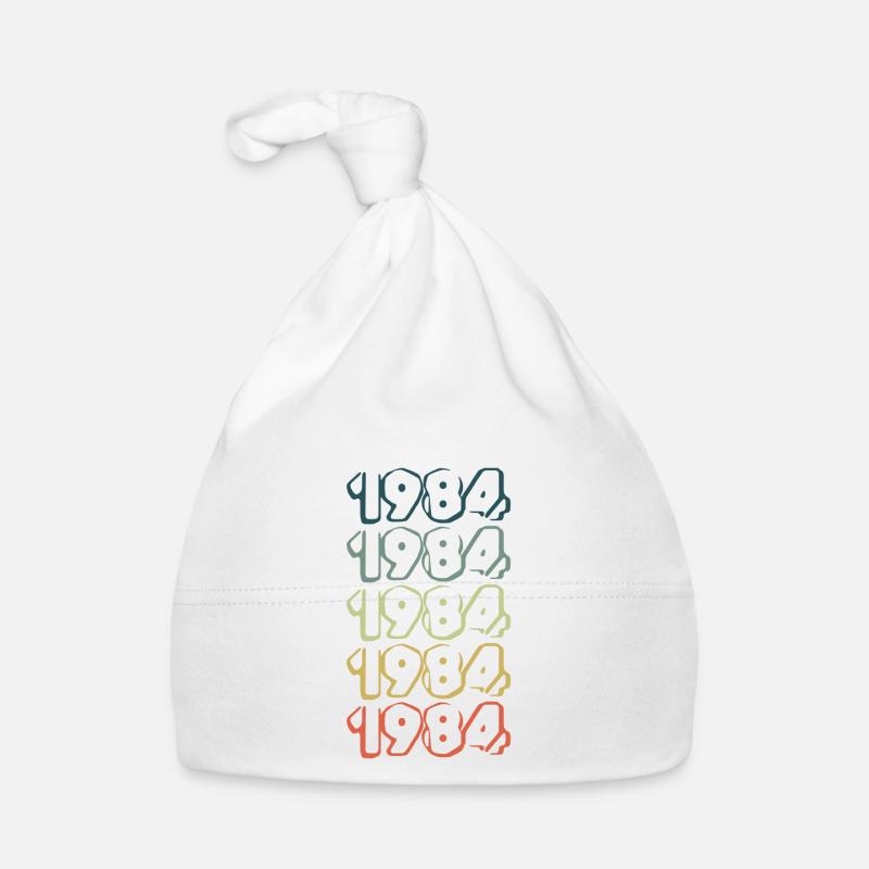 en 1984 - Bonnet bio Bébé - blanc