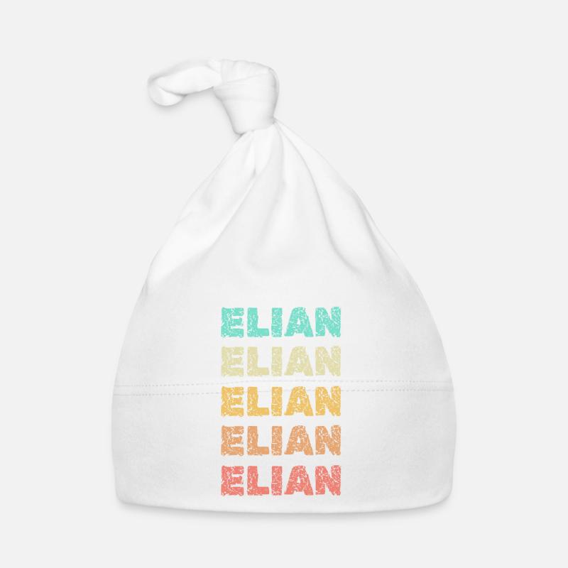 First name Elian Organic Baby Cap