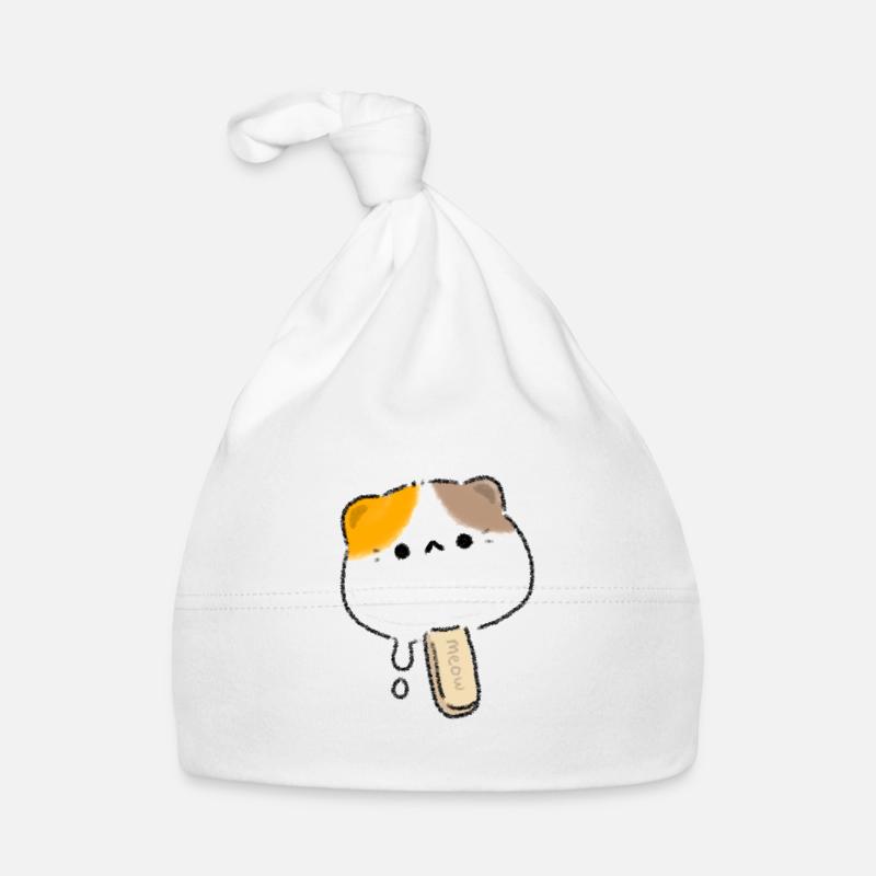 Ice Cream Cat Organic Baby Cap