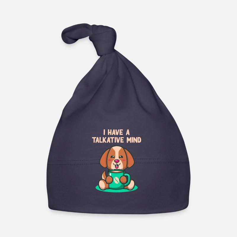 I have a talkative mind, introvert Organic Baby Cap