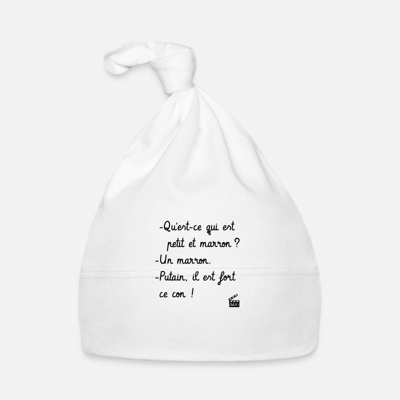 Kaameløtt - Réplique Culte - Citation Drôle - Bonnet bio Bébé - blanc