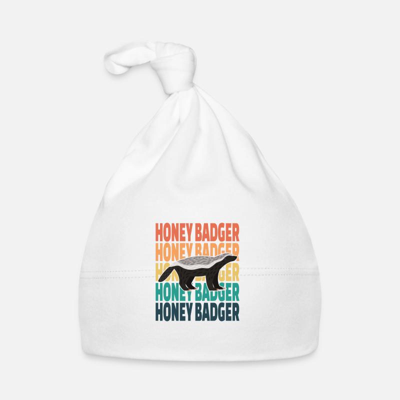 Honey Badger Retro Organic Baby Cap