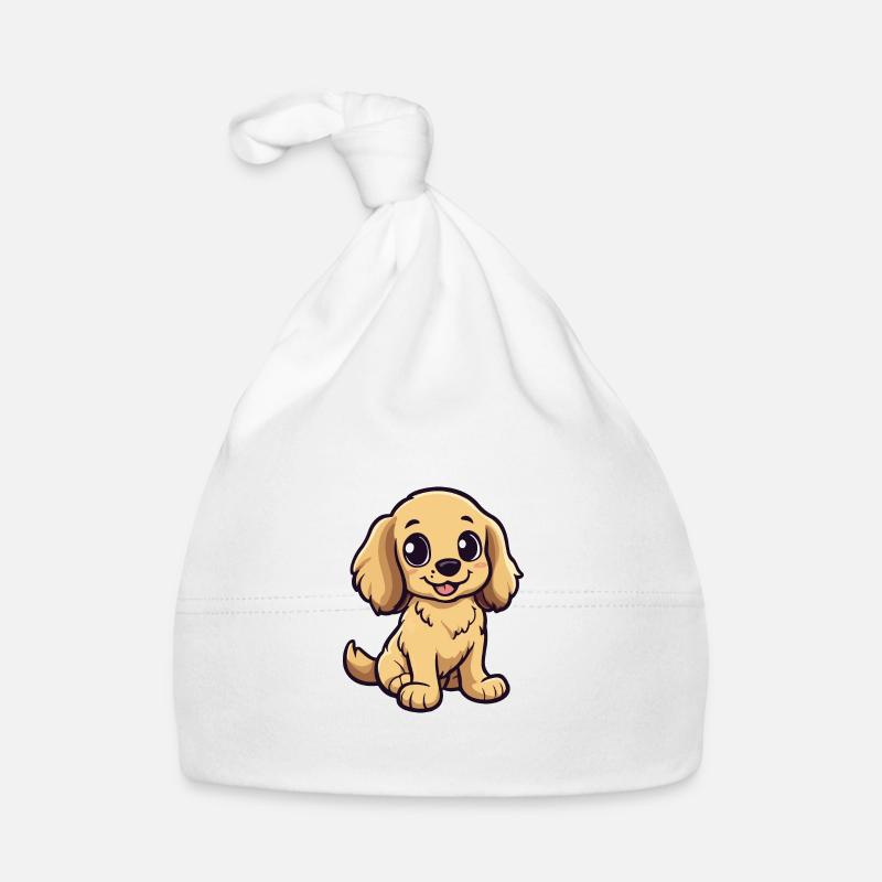 Cocker Spaniel Dog Comic Baby Organic Baby Cap