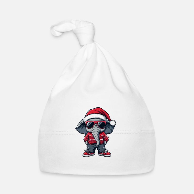 Noël éléphant Noël laid Bonnet bio Bébé