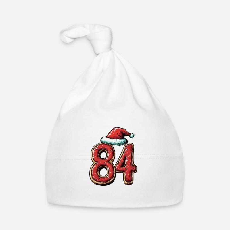 84 Number Christmas Organic Baby Cap