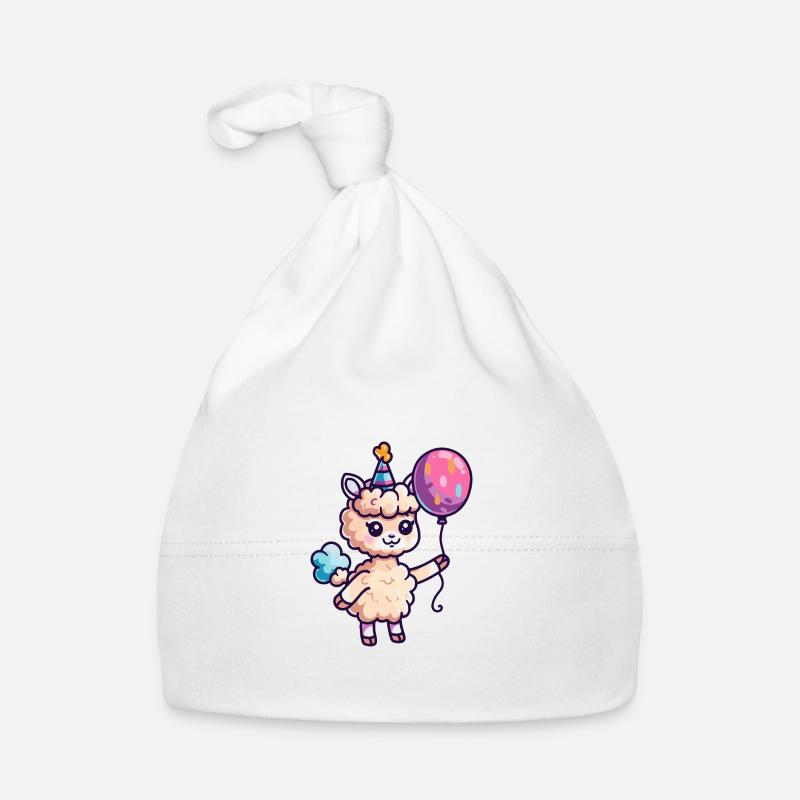 Alpaga Lama Anniversaire Bébé Bonnet bio Bébé
