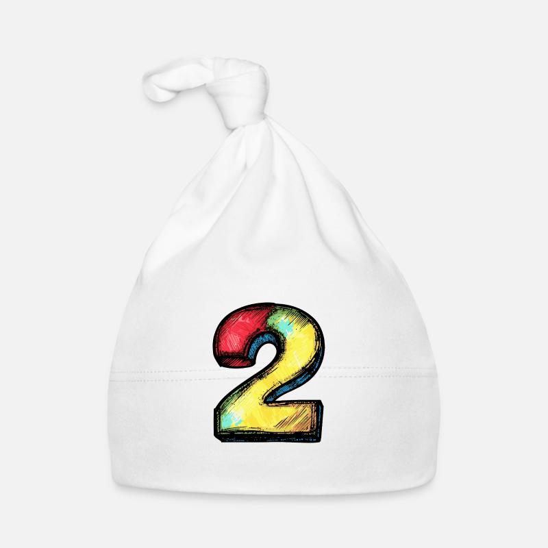 2 Symbole numérique Bonnet bio Bébé