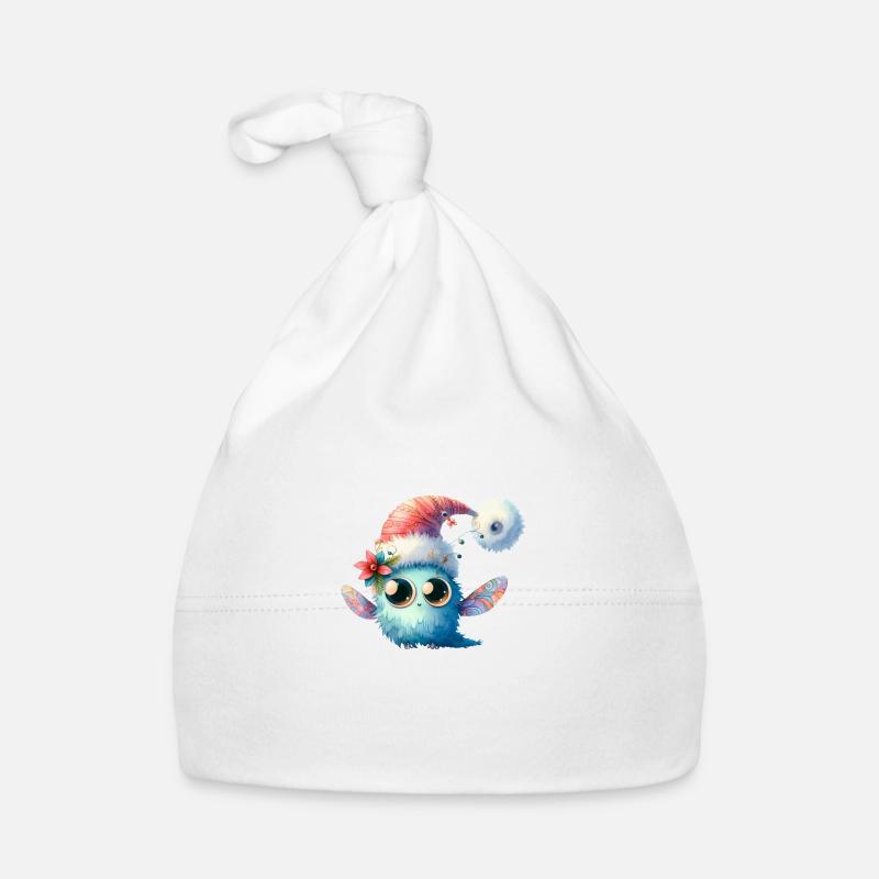 Monstre de Noël mignon et drôle Bonnet bio Bébé