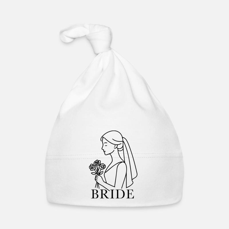 Illustration Bride Baby Bio-Mütze
