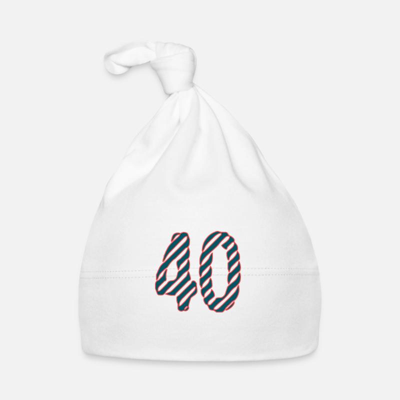 40. 40 YEARS. 40th ANNIVERSARY. 40TH ANNIVERSARY. Organic Baby Cap