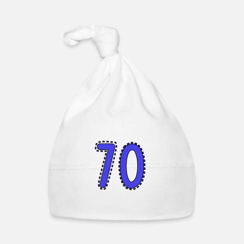 70. 70 ANS. 70e ANNIVERSAIRE. ANNIVERSAIRE 70 ANS. Bonnet bio Bébé