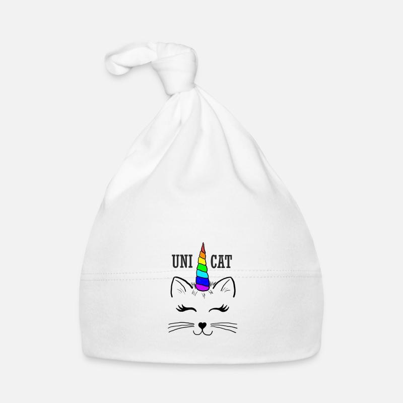 Uni Cat : Diese Katze ist ein Unikat - Geschenk Baby Bio-Mütze