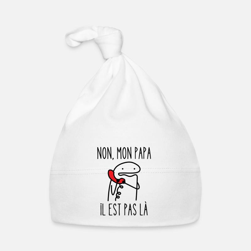 mon papa il est pas là Bonnet bio Bébé