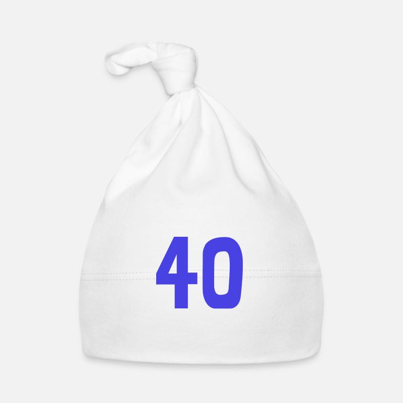 40. 40 YEARS. 40th ANNIVERSARY. 40TH ANNIVERSARY. Organic Baby Cap