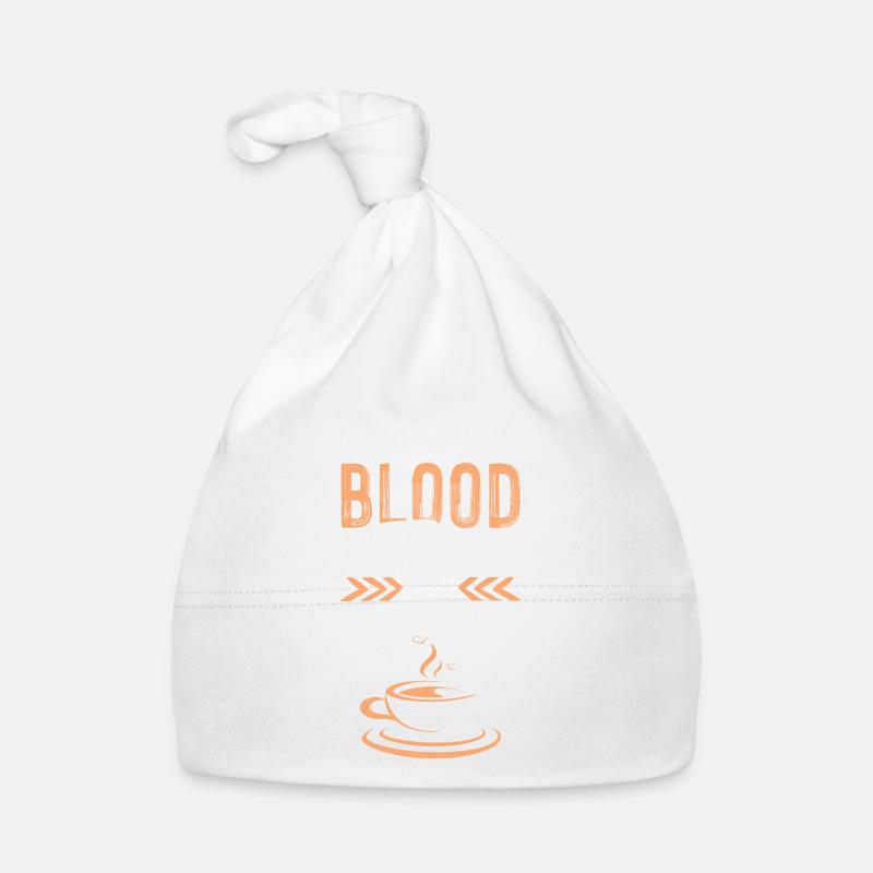 coffee kaffee - Baby Bio-Mütze - Weiß