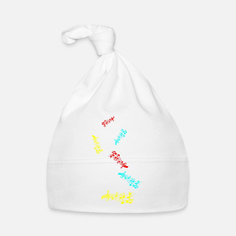 Panneau des notes de musique Bonnet bio Bébé