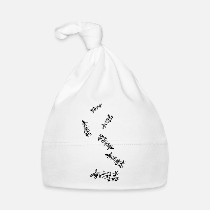 Musical notes sign Organic Baby Cap