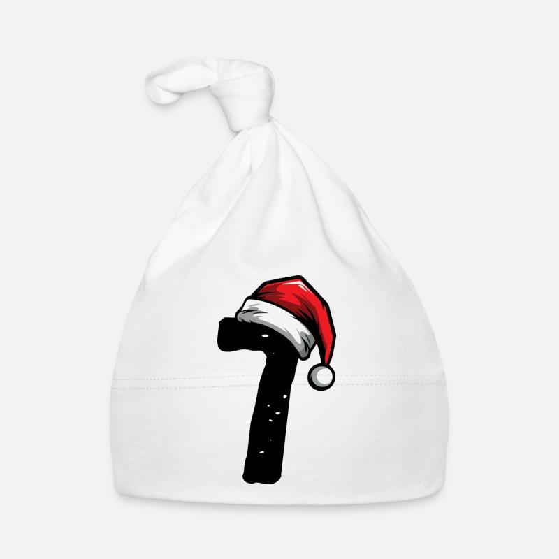 7 Number Christmas Organic Baby Cap