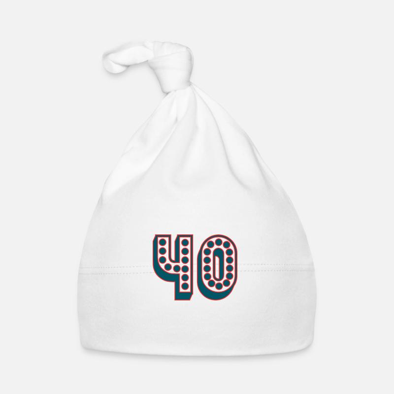 40. 40 YEARS. 40th ANNIVERSARY. 40TH ANNIVERSARY. Organic Baby Cap