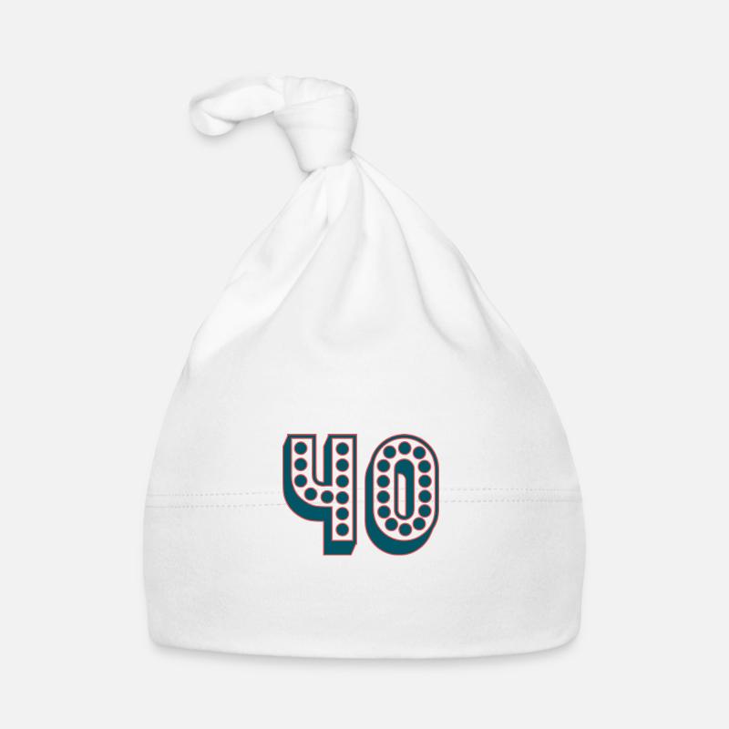 40. 40 YEARS. 40th ANNIVERSARY. 40TH ANNIVERSARY. Organic Baby Cap