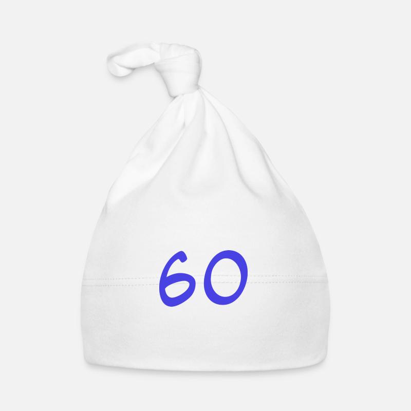 60. 60 ANS. 60e ANNIVERSAIRE. ANNIVERSAIRE 60 ANS. Bonnet bio Bébé