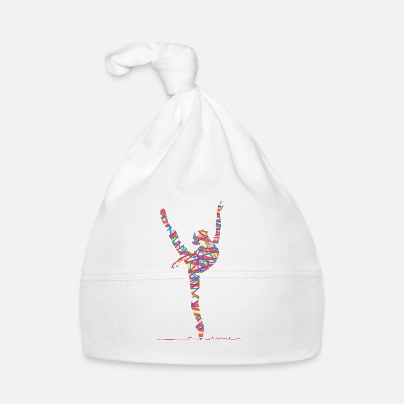 Ballet Dancing - Organic Baby Cap - white