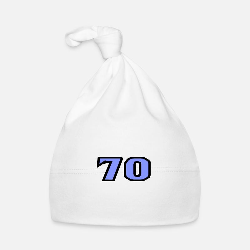 70. 70 YEARS. 70TH ANNIVERSARY. 70TH ANNIVERSARY. Organic Baby Cap