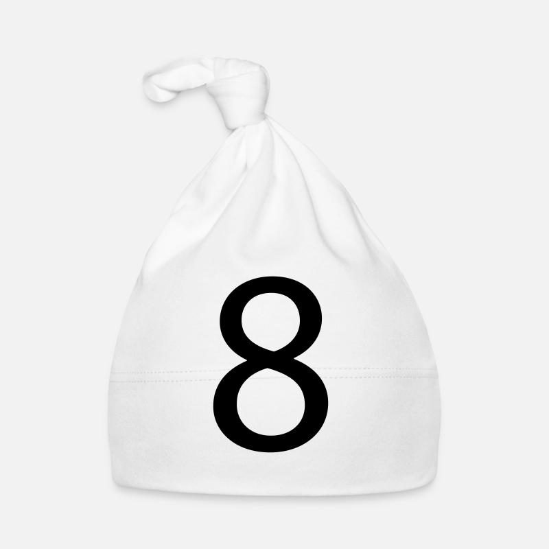 8 - Baby Bio-Mütze - Weiß