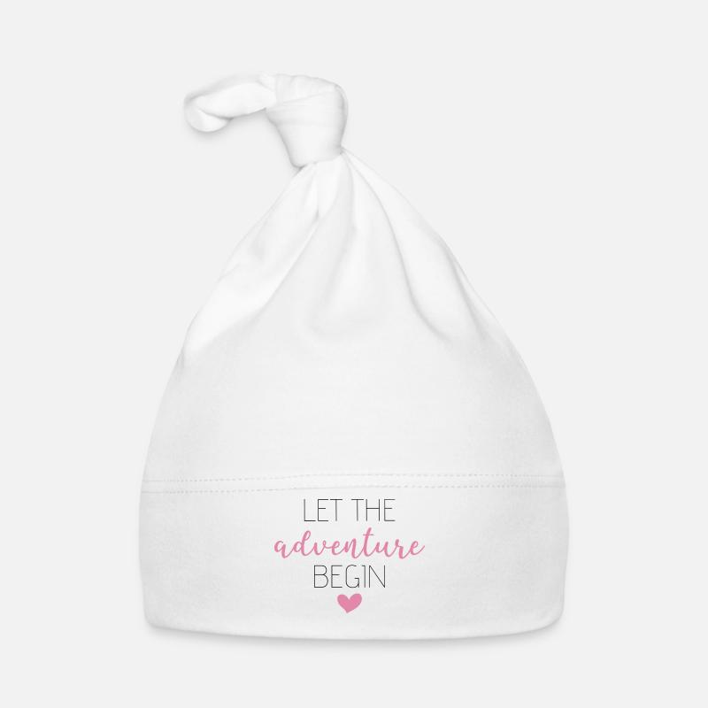 Let the Adventure begin Rosa Baby Bio-Mütze