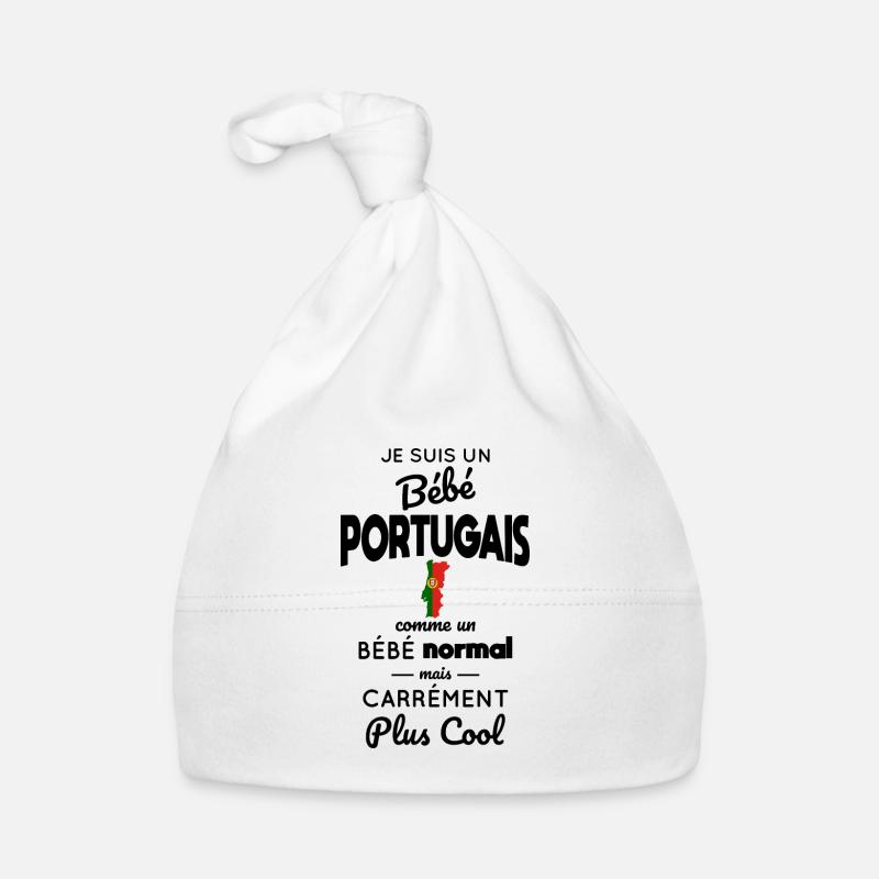 Bébé Portugais comme un Bébé normal mais plus Cool Bonnet bio Bébé
