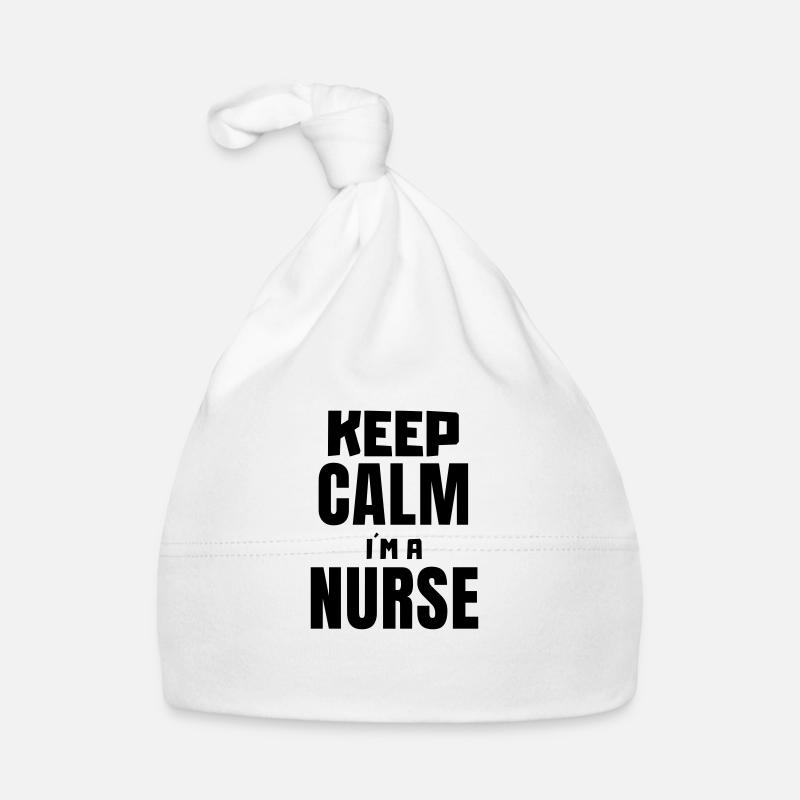 Keep calm i´m a nurse Baby Bio-Mütze