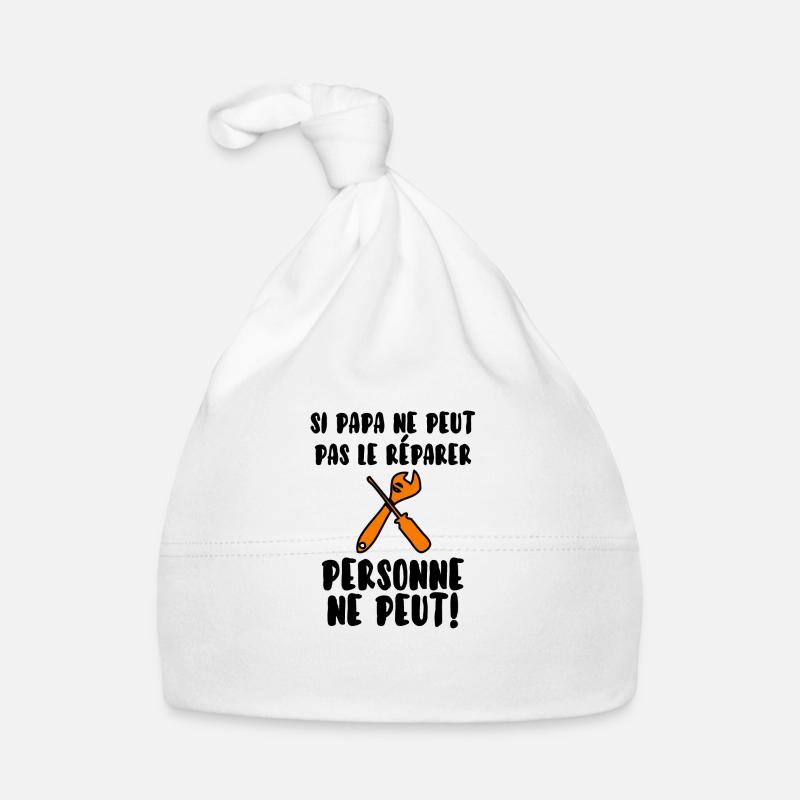 Papa bricoleur Bonnet bio Bébé