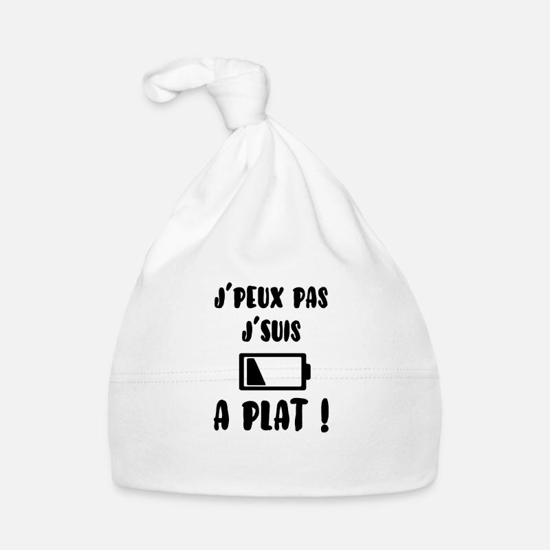J’peux pas j´suis à plat Bonnet bio Bébé