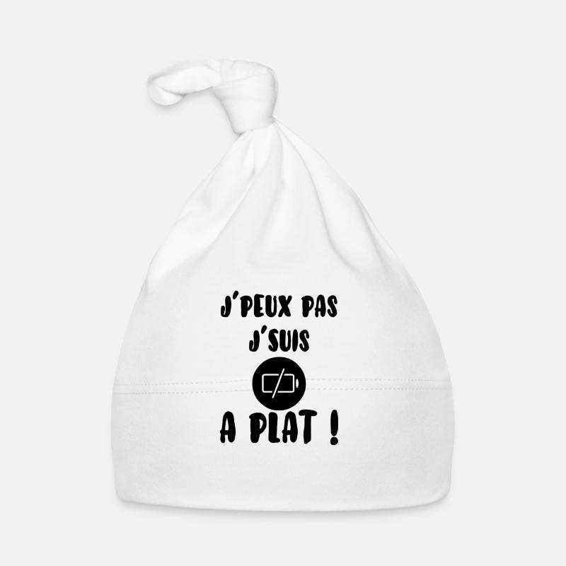 J’peux pas j´suis à plat Bonnet bio Bébé