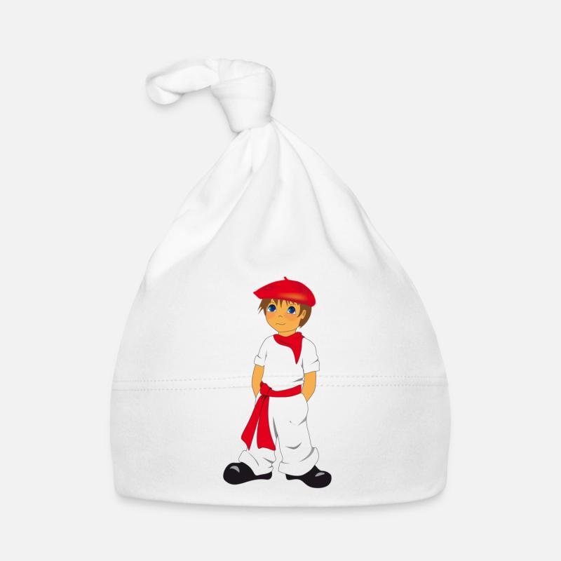 P'tit Basque - Baby Bio-Mütze - Weiß
