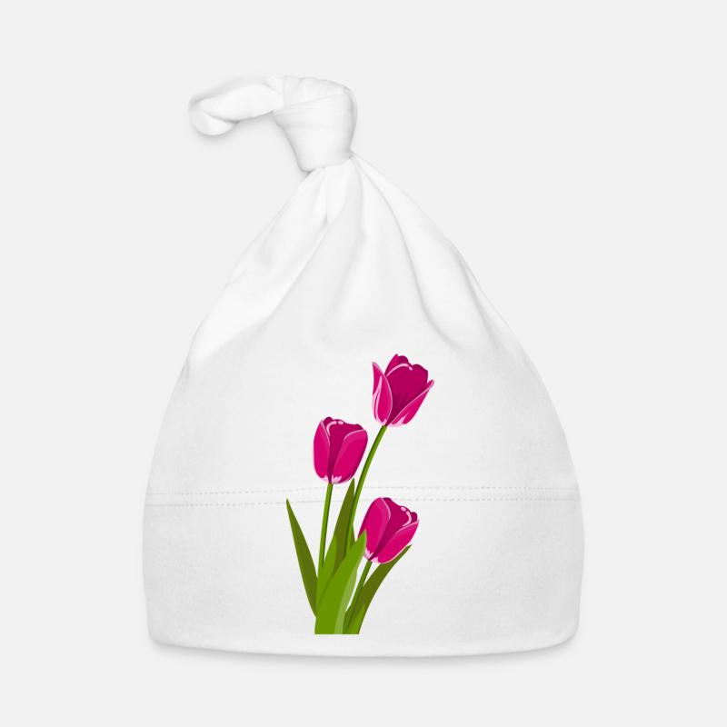Tulpe Geschenk Geschenkidee Baby Bio-Mütze