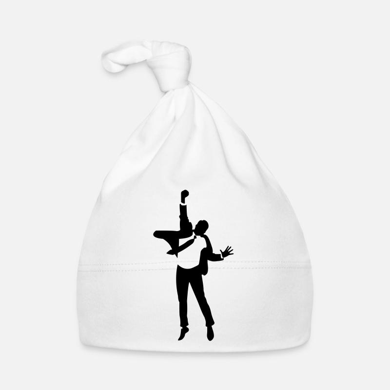 Ein springender Manager Baby Bio-Mütze